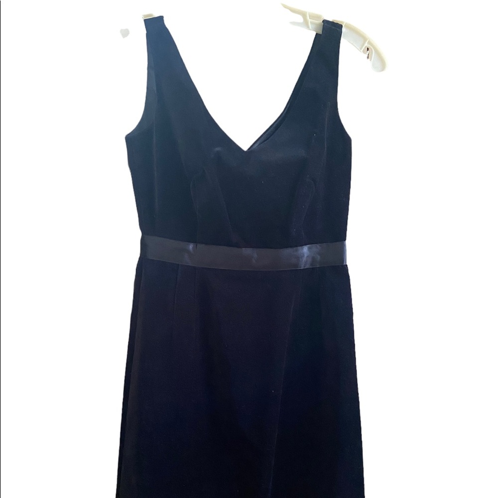 JCrew black velvet cocktail dress - size 0
